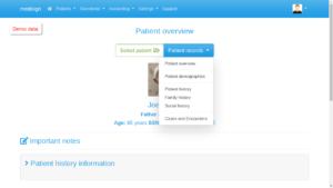 MediSign.com Screenshots - EHR menu